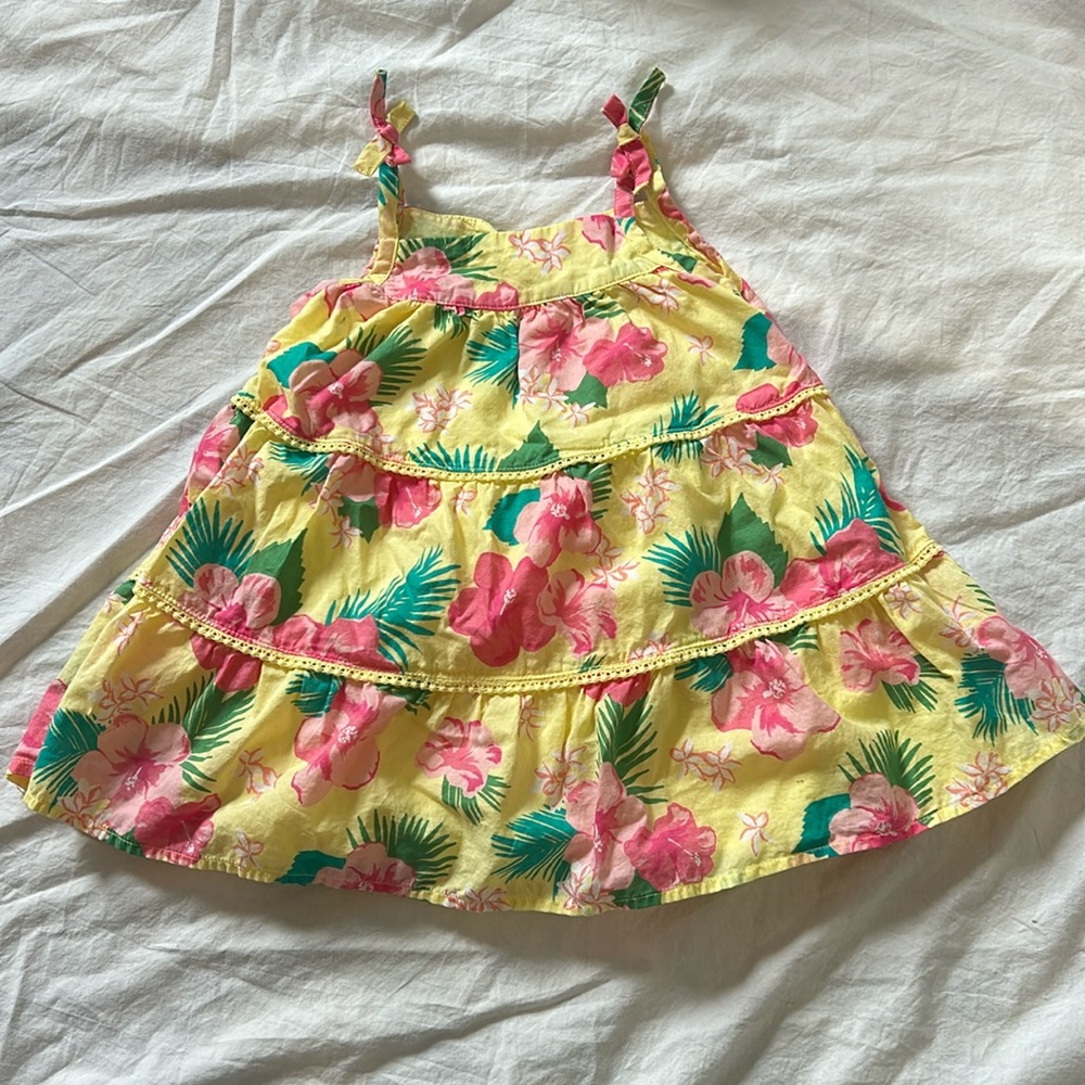 The Children’s Place Yellow Floral Print Dress